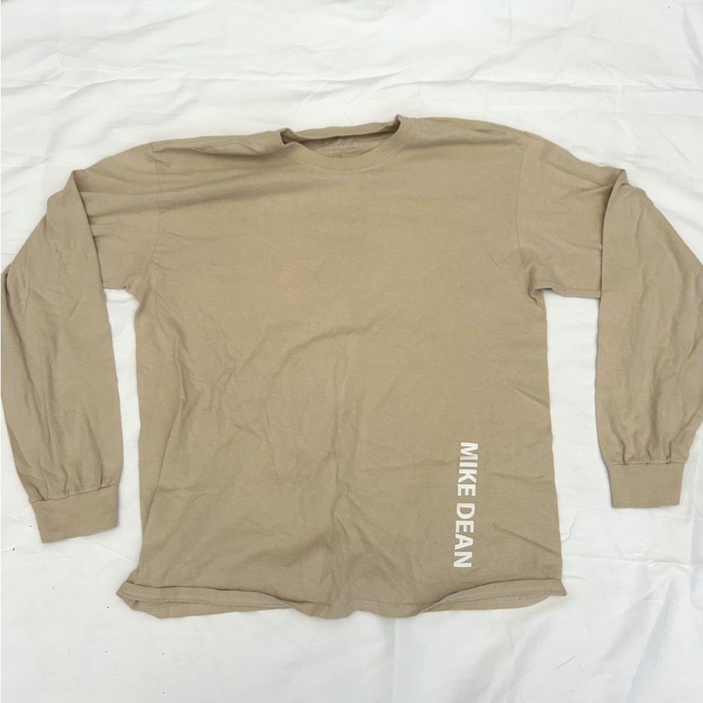 MIKE DEAN MWA Tan Longsleeve T-shirt - Size L